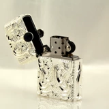 Серебряная элитная креативная зажигалка на керосине, подарок на день рождения