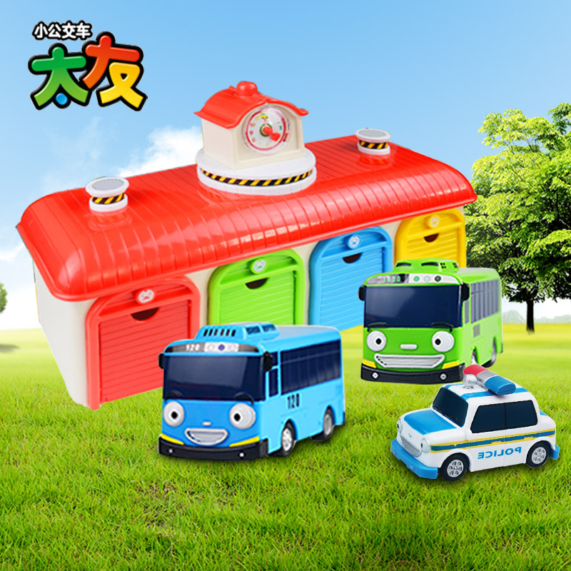 South Korea TAYO Taeyou bus toy Taeyou bus children boy baby Pull back small bus set
