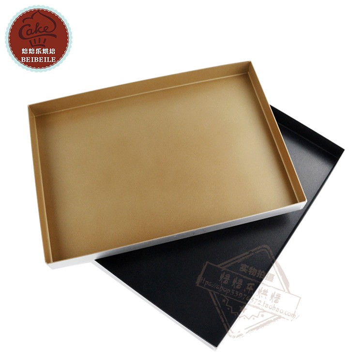 Sanneng baking mold non-stick gold plate SN1117 rectangular right angle gold non-stick household baking tray cake roll mold