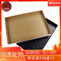 Three-energy baking mold non-stick gold plate SN1117 rectangular right angle Gold non-stick household baking plate cake roll mold