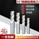 55 градусов 3 лезвия вольфрамового стального сплавного сплавного сплавного сплавного фрезерного фрезерования резка резка резка резка.