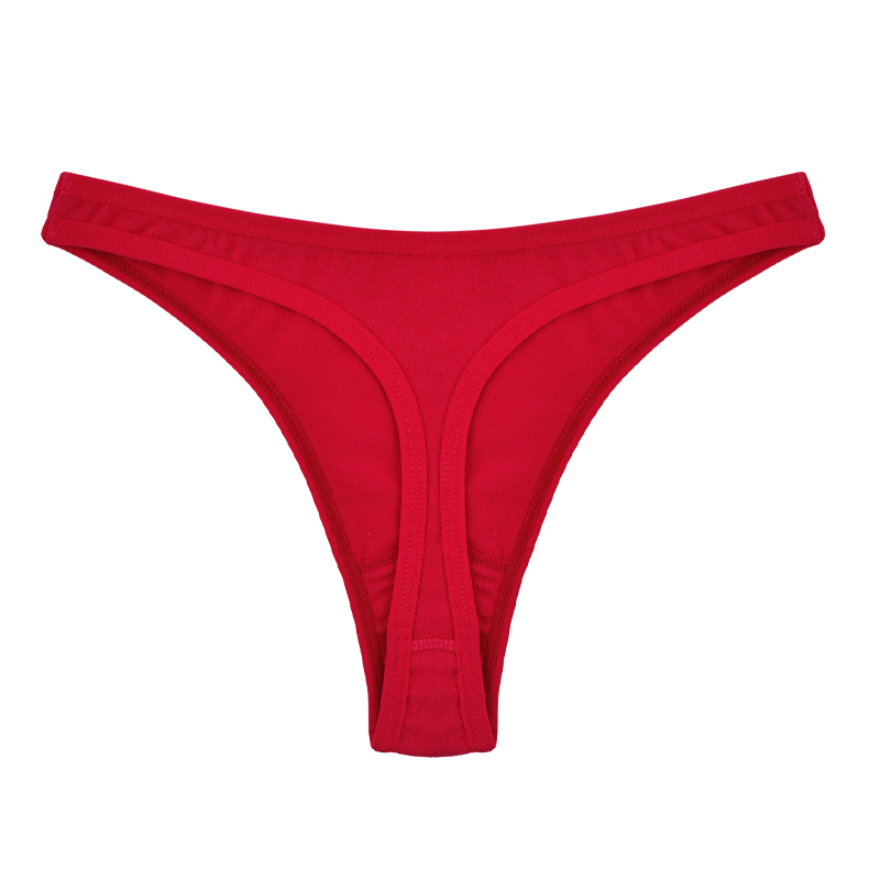 Men's Thong High-Cut Pure Cotton Hollow-Out Sexy Butt-Lifting T-Pants Low-Rise Macho Nightclub Seamless Briefs Trendy