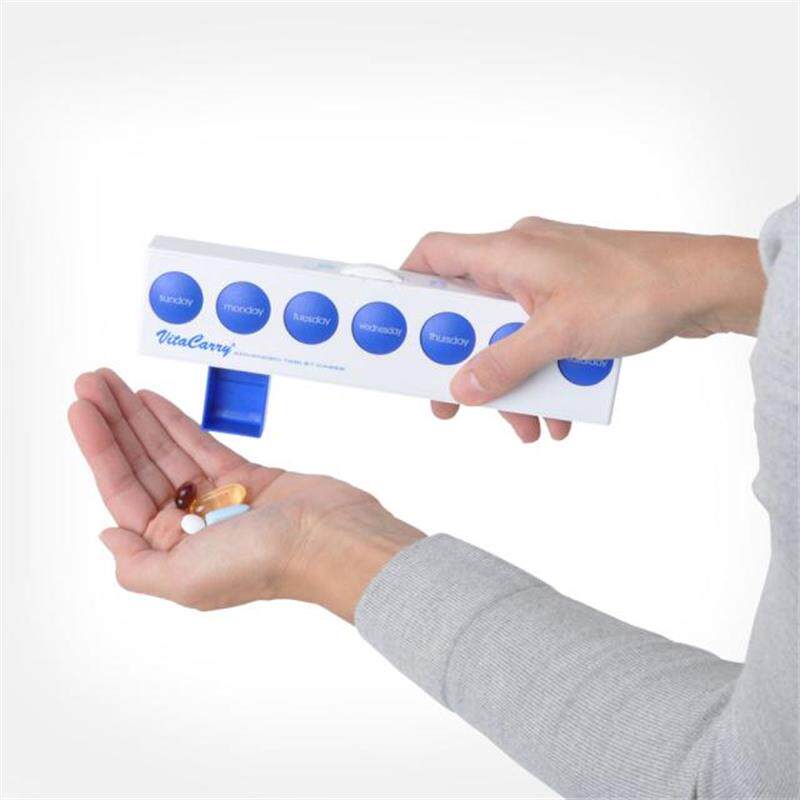 US Import Brands Portable Band Innovability Double Insurance Safety Lock Button Spring Carry-on Travel Split Medicine Box