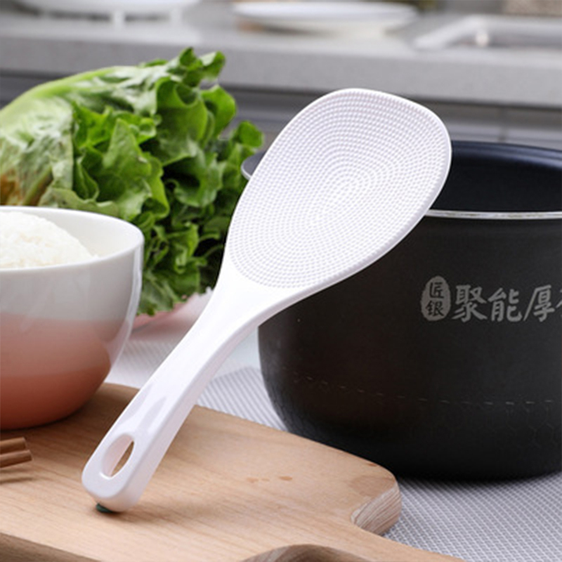 Rice Spoon Pan Spade Rice Shovel Rice Scoop electric cooker Spoon Plastic Long Handle Soup Spoon Food Grade rice spoon Home Rice Spoon-Taobao