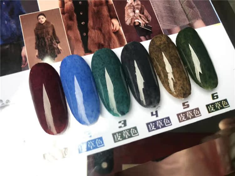 理查皮草指甲油胶美甲店专用冬季丝绒毛可卸qq光疗芭比胶正品套装