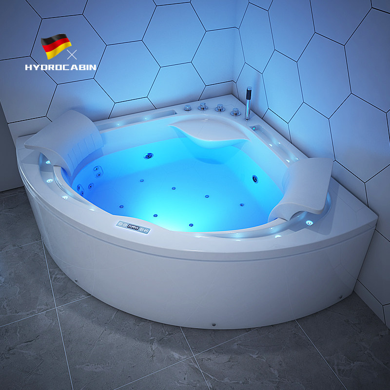 Acrylic Double Massage Bathtub Thermostatic Heating Home Adults Independent Fan-Surfing Spice Bath Big Villa