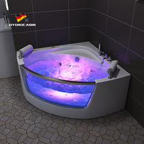 Surf jacuzzi double fan-shaped triangle fun couple intelligent constant temperature heating household bath small apartment