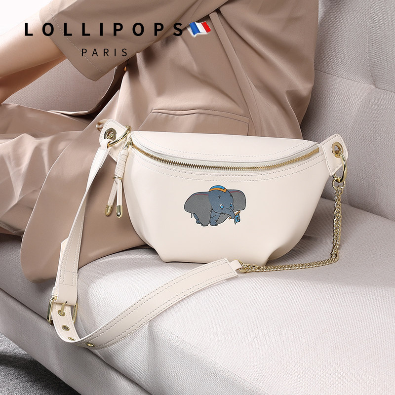 French lollipop bag women's bag 2021 new leather fashion women's bag all-match Dumbo chest bag Korean version pocket
