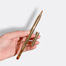 Double head Dual-use Lip Brush flex Lip Brush Female Portable with cover brow Brush Makeup Brush flawless Lip Line Pen