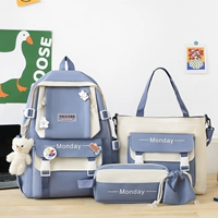 Синий комплект, подвеска, 4 предмета, с медвежатами