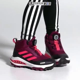 Adidas детская обувь Boa ручка кнопка High Top на открытом воздухе Анти-скольжение спортивная обувь GZ1810 FV3483