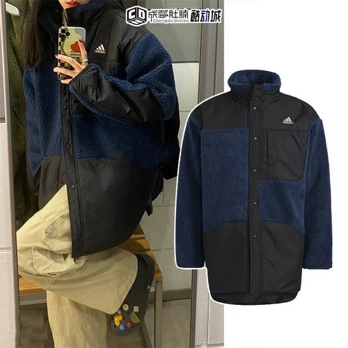 Adidas/阿迪达斯 Демисезонная бархатная ветрозащитная спортивная куртка для отдыха