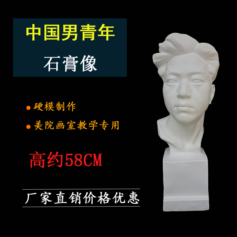 Art plaster like Chinese youth anointing-plaster head art still life education supplies sketch plaster