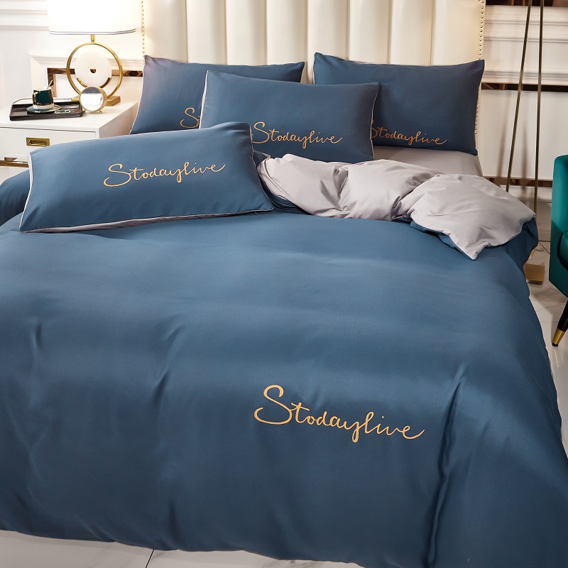 Bentley Green Light GreyWashed cotton Quilt cover Quilt cover singleton  1.5 rice 1.8x2.0 Single person student dormitory 150 Double 200 x230 sheets
