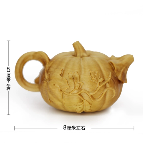 Заварочный чайник из сандалового дерева, резное украшение в руку из грецкого ореха из натурального дерева