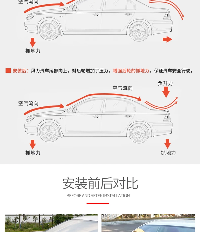 18 Corolla đuôi Lei Ling động cơ đôi miễn phí trang trí đục lỗ sửa đổi sơn lệch hướng đặc biệt Toyota 14-17 - Sopida trên