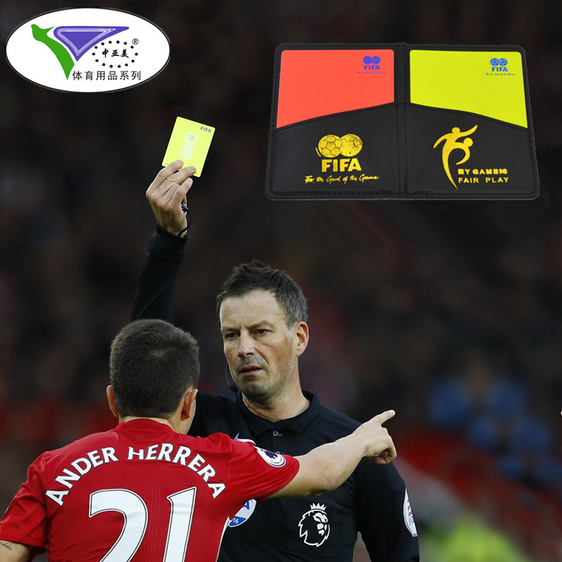 Soccer Referee Red and Yellow Card Match Foul Record This tool Dedicated warning sign training supplies equipment