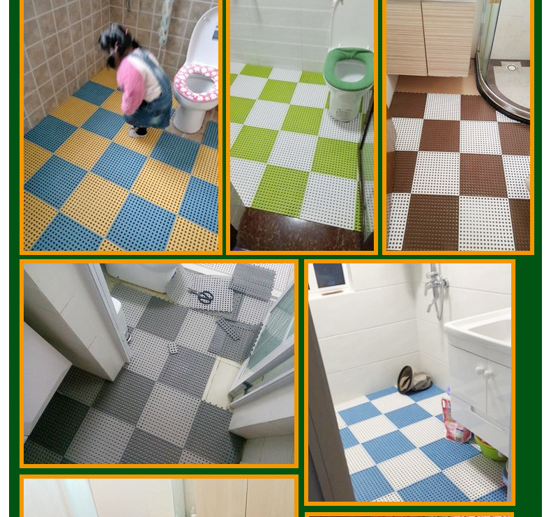 Phòng tắm chống trượt mat phòng tắm nối lớn mat nhà bếp vòi hoa sen phòng tắm nhà vệ sinh ban công nhựa mat thảm chống trơn nhà tắm