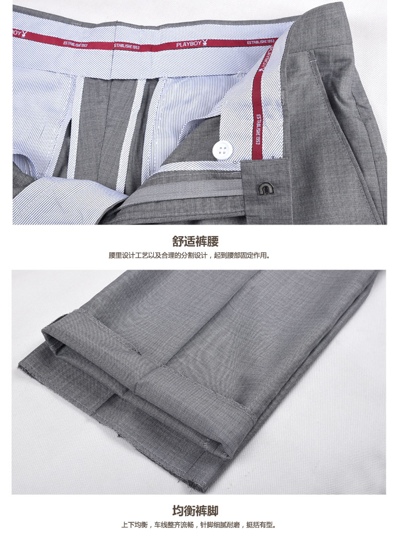 Pantalon droit PLAYBOY en polyester - Ref 1470254 Image 14