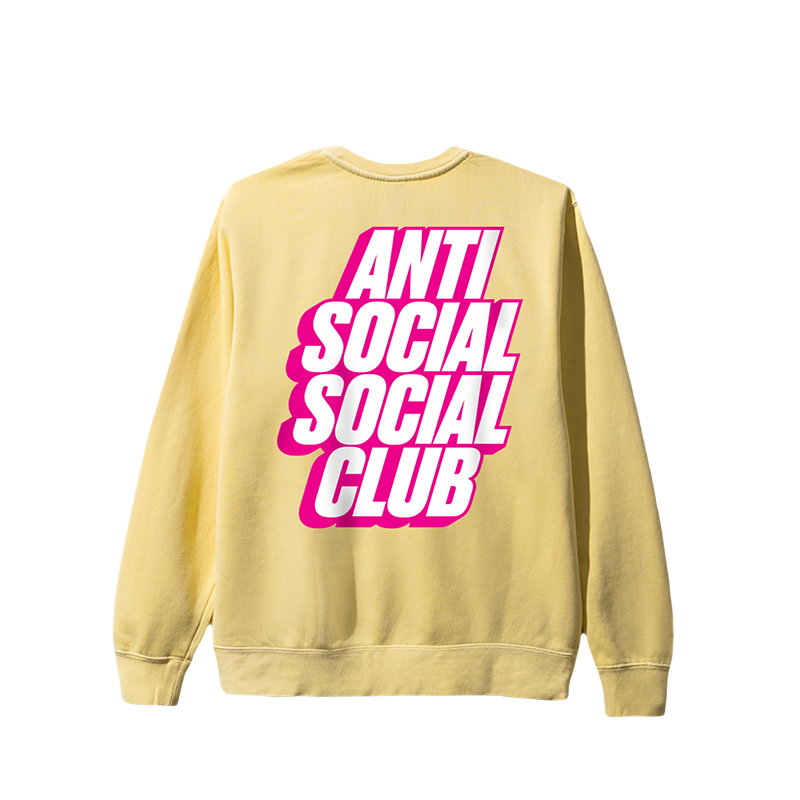 ASSC Anti Social Social Club3D three-dimensional classic Logo round neck thick cotton TASSW423