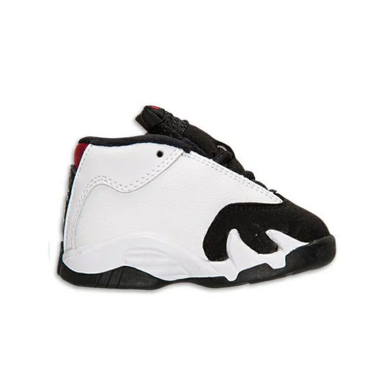 Air Jordan XIV AJ14 Giày đen và trắng Panda TD Kids Kids 654973-102 - Giày dép trẻ em / Giầy trẻ