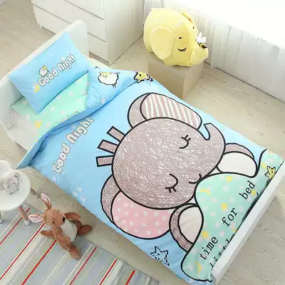 Children's kindergarten quilt three-piece set of core baby removable and washable six-piece bedding bedding nap thin summer bedding