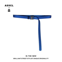 Tide in street belt mens wear function pants can adjust button and fast removal of machine canvas belt female