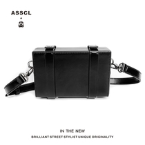 ASSCL Dark Box Small Street Current in Single Shoulder Slipper Camera Package Personality Chest Bag Female