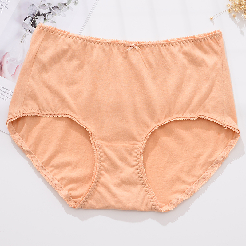 Bà Bướm Anfen đồ lót womens vải cotton thoải mái 100toàn bộ bông thở lưng cao quần mẹ 3 miếng.