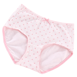 4条装蝶安芬内裤女三角清纯棉质面料高腰性感少女生收腹裤头裤衩