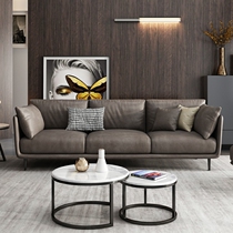 Technology cloth sofa small apartment Nordic ins style simple modern apartment living room fabric triple latex straight row