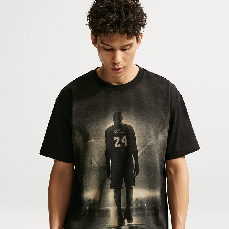 Nike Summer Men's Basketball T-Shirt No. 24 Vintage Retro Print Short-Sleeved Sports Casual Top Iq3781 Nike Summer Men's Basketball T-Shirt No. 24 Vintage Retro Print Short-Sleeved Sports Casual Top Iq3781
