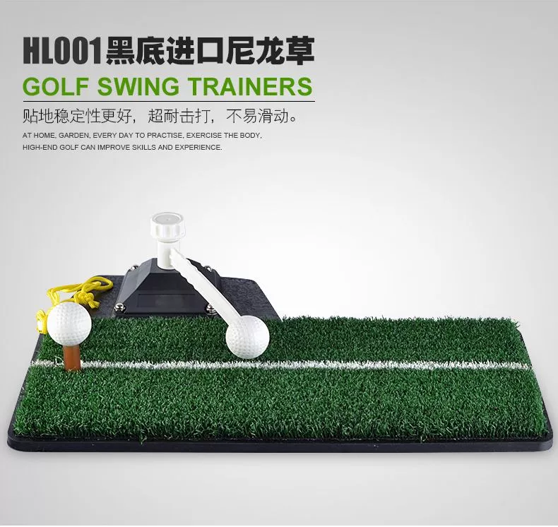 Trong nhà golf phụ kiện xoay thanh thực hành mat gia đình nhỏ xoay thực hành mô phỏng pad di động