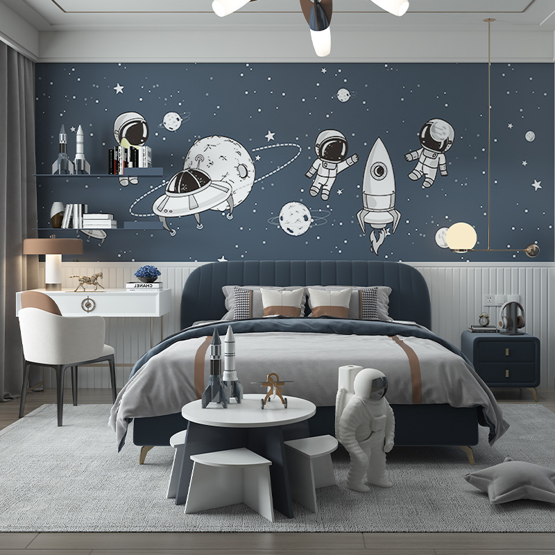 Bed Light Lavish Modern Guy 1 2 m Single Bed Solid Wood Bed Juvenile Bed Small Household Type Netred Child Bed Boy