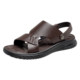 ເກີບຜູ້ຊາຍ Yierkan 2024 ຜູ້ຊາຍຂອງຫນັງແທ້ຂັບລົດ Sandals ພໍ່ຂອງ Outerwear ຜູ້ຊາຍເກີບຫາດຊາຍເກີບຫາດຊາຍ