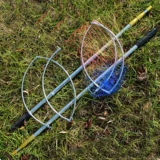 Телескопическая складная рыболовная сеть из нержавеющей стали для рыбалки, увеличенная толщина