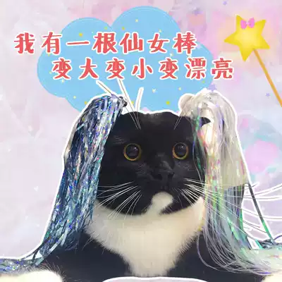 Fairy funny cat stick Cat toy bell favorite feather tassel long rod Bite-resistant fighting cat stick set combination