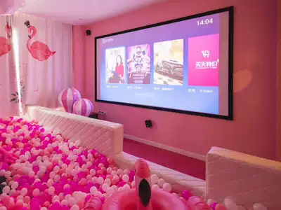 Brand 92 inch 100 inch 120 inch 133 inch 150 inch narrow frame screen HD 4 5cm projection screen