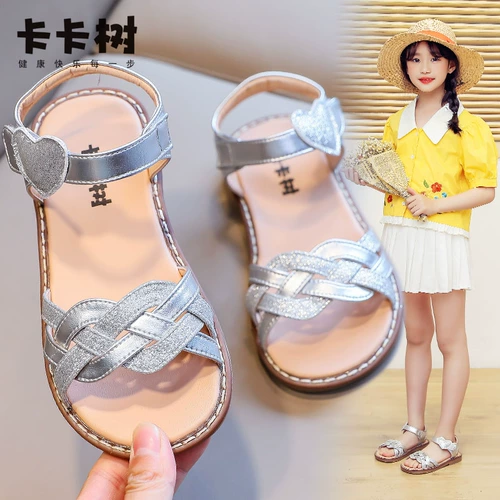 Сандалии, летний наряд маленькой принцессы, обувь, коллекция 2021, мягкая подошва
