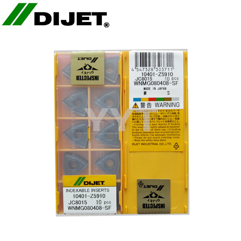 Original Japanese Daijie Outer Circle CNC Car Blade WNMG080408-SF JC8015 Stainless Steel Steel Parts in Stock