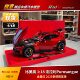 Spot 1 18 higher than the United States Ferrari Purosangue metallic red 2025 Taita limited alloy car model