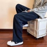 Японские вельветовые летние штаны для отдыха, свободный прямой крой