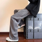 Японские вельветовые летние штаны для отдыха, свободный прямой крой