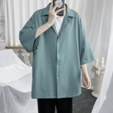 Летняя ретро рубашка, куртка для отдыха, свободный крой