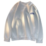 Свитшот для отдыха, приятная телу цветная парная одежда для влюбленных, осенний, в американском стиле, оверсайз