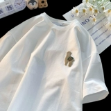 Модная бархатная футболка с коротким рукавом для отдыха, Гонконг