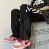 Tide, весенние спортивные штаны, свободный прямой крой, европейский стиль