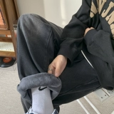 Летние джинсы, штаны для отдыха, в американском стиле, оверсайз, свободный прямой крой