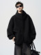 American heavy cardigan sweater men's autumn high street versatile loose couple jacket trendy brand retro casual top