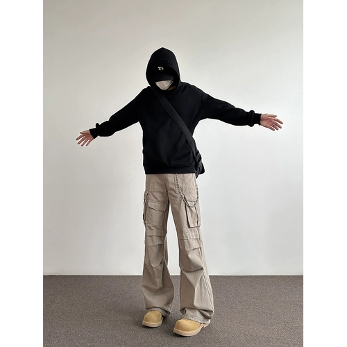 Штаны, универсальный парашютист, в американском стиле, свободный крой